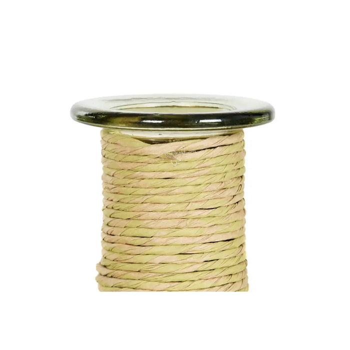 Ваза DKD Home Decor Кехлибар Въже калено стъкло 35 x 35 x