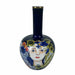 Ваза DKD Home Decor Лице Порцелан Син Многоцветен 17 x 17 x