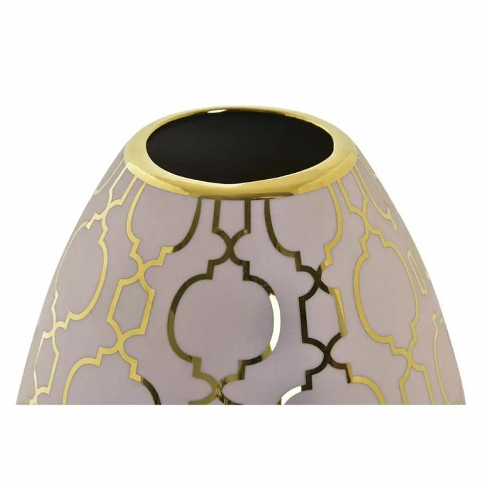 Ваза DKD Home Decor Порцелан Розов Златен Ориенталски