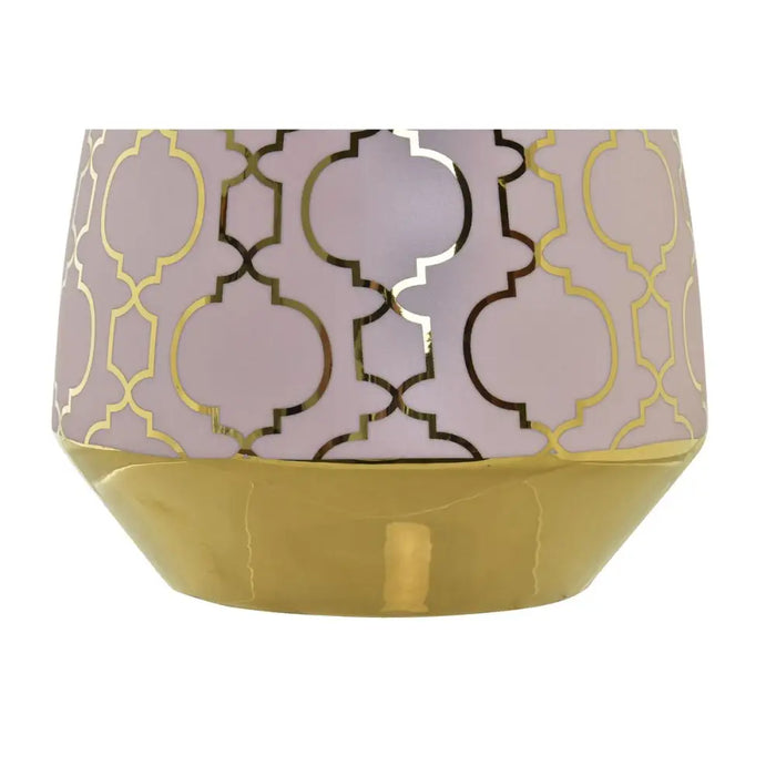 Ваза DKD Home Decor Порцелан Розов Златен Ориенталски (18 x