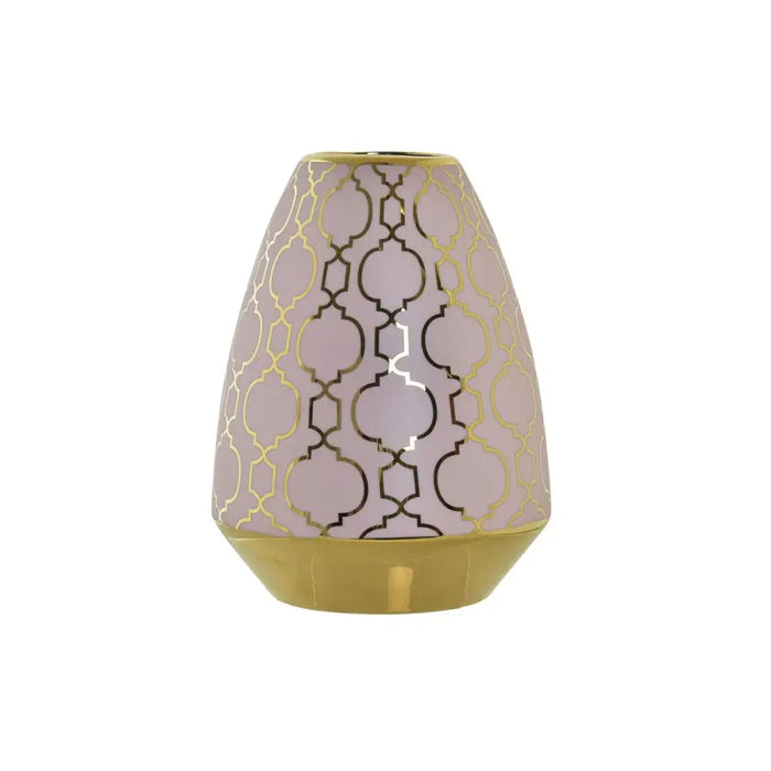 Ваза DKD Home Decor Порцелан Розов Златен Ориенталски (18 x