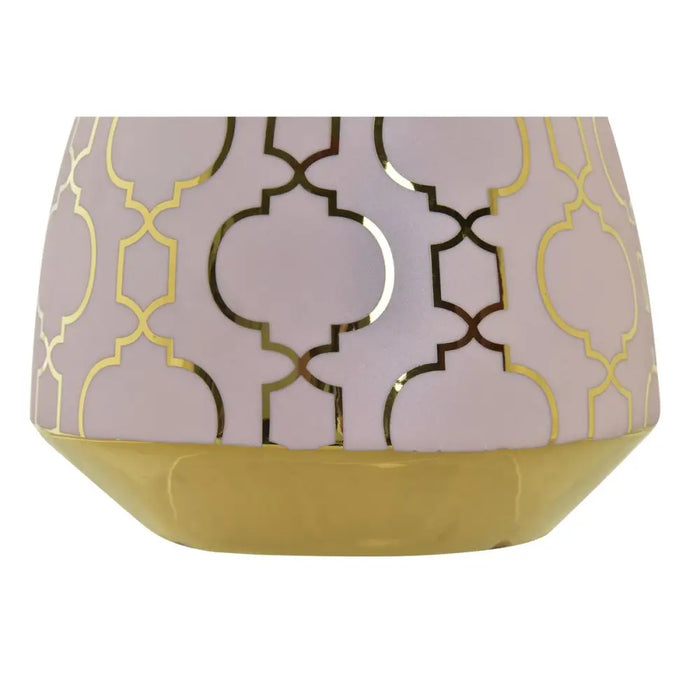 Ваза DKD Home Decor Порцелан Розов Златен Ориенталски