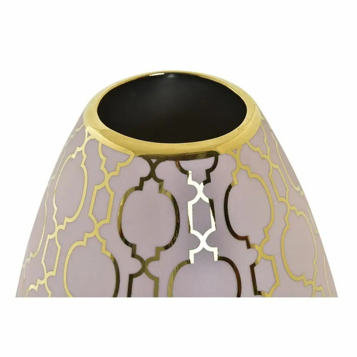Ваза DKD Home Decor Порцелан Розов Златен Ориенталски (18 x