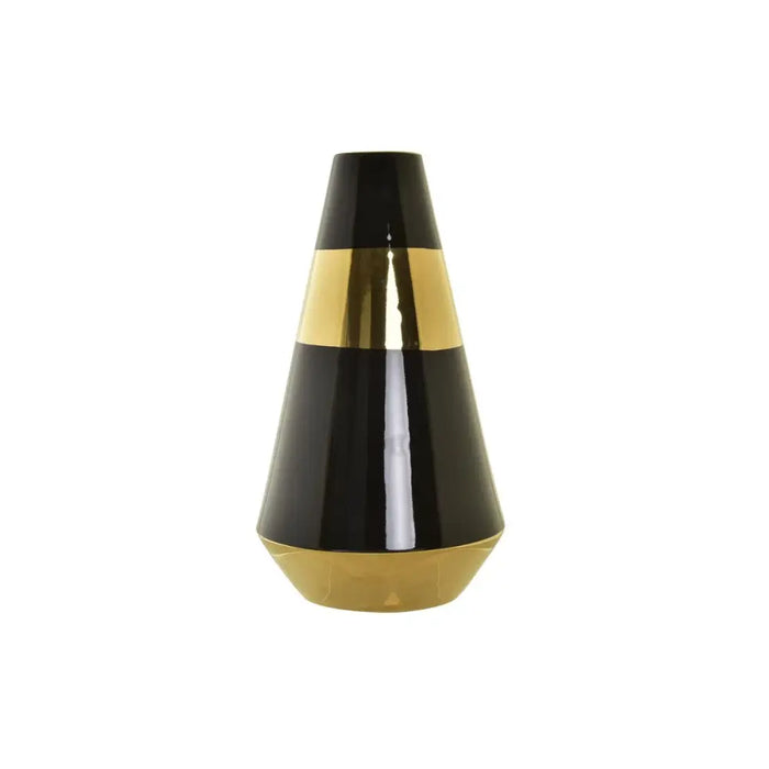 Ваза DKD Home Decor Порцелан Златен Двуцветен Модерен (19 x
