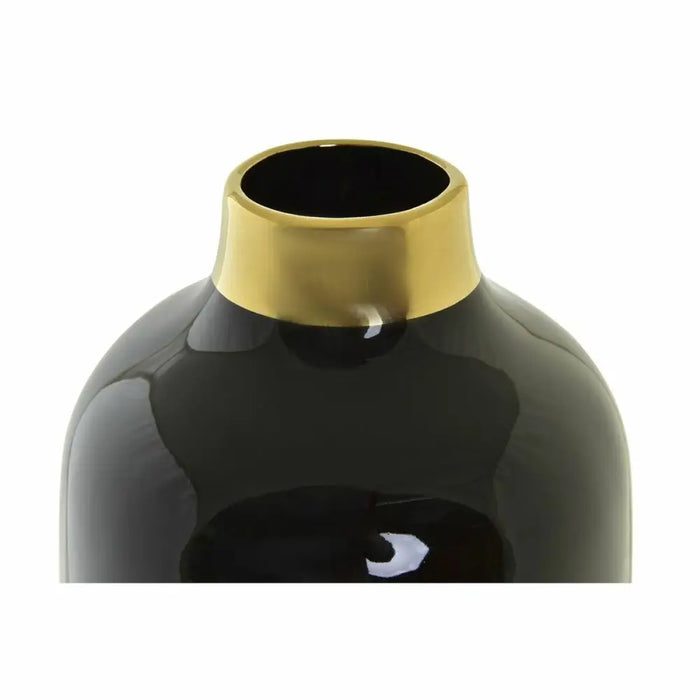 Ваза DKD Home Decor Порцелан Златен Двуцветен Модерен (16 x