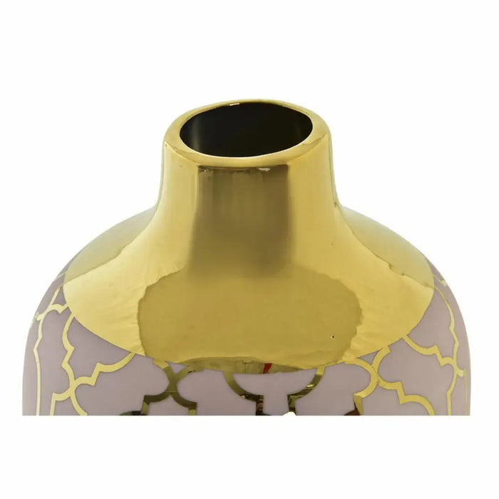 Ваза DKD Home Decor Розов Златен Порцелан Ориенталски