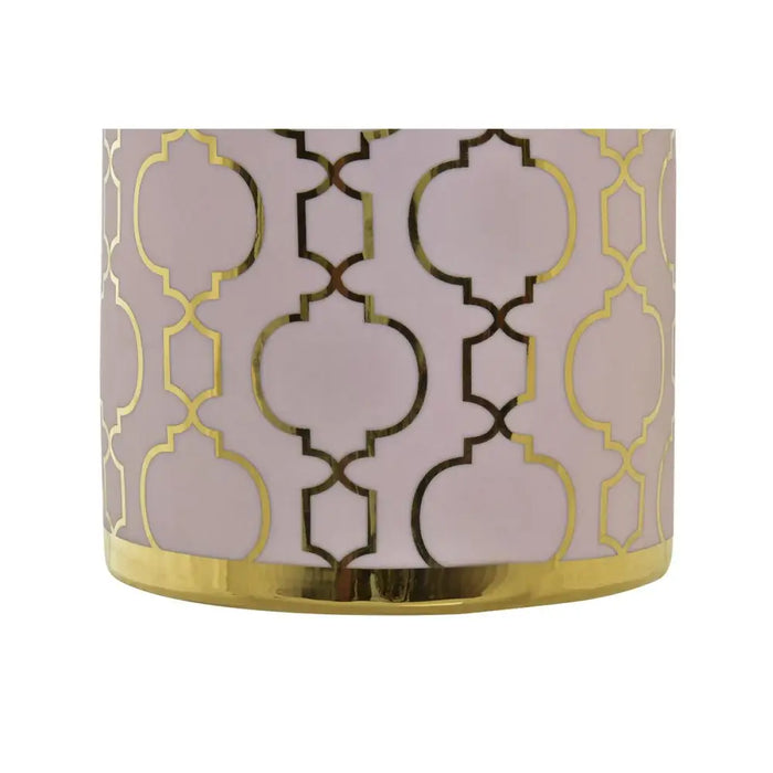 Ваза DKD Home Decor Розов Златен Порцелан Ориенталски