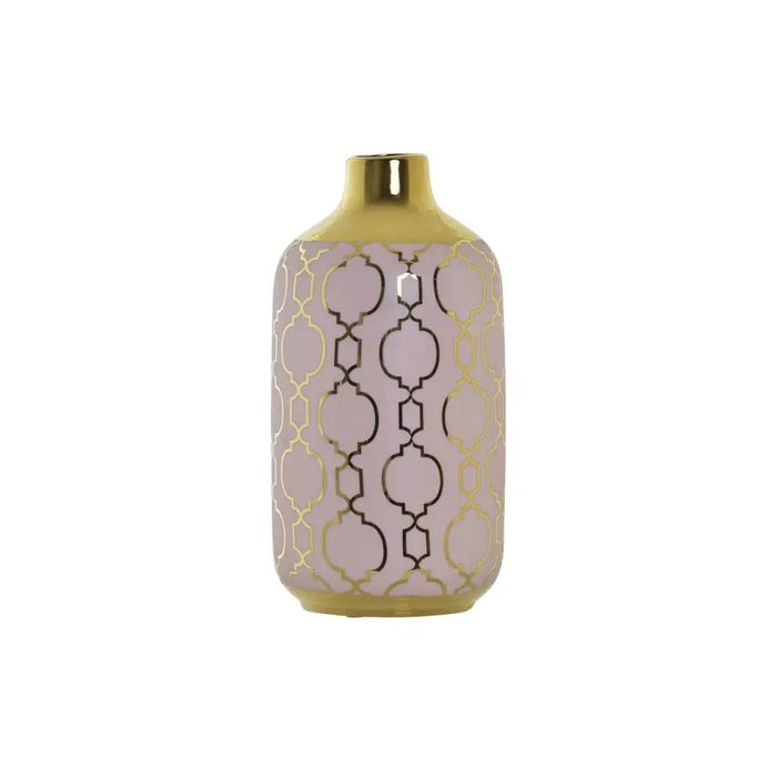 Ваза DKD Home Decor Розов Златен Порцелан Ориенталски