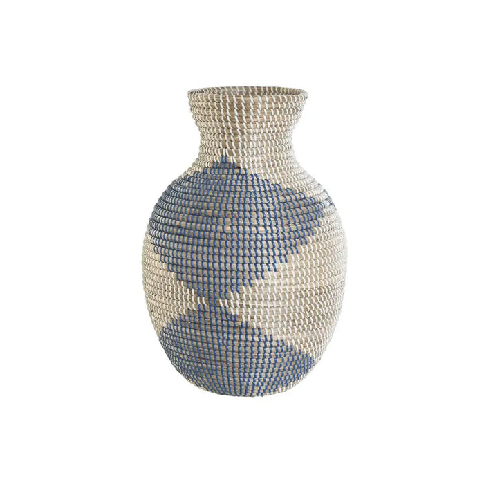 Ваза DKD Home Decor Син Естествен Средиземноморско 31 x 31