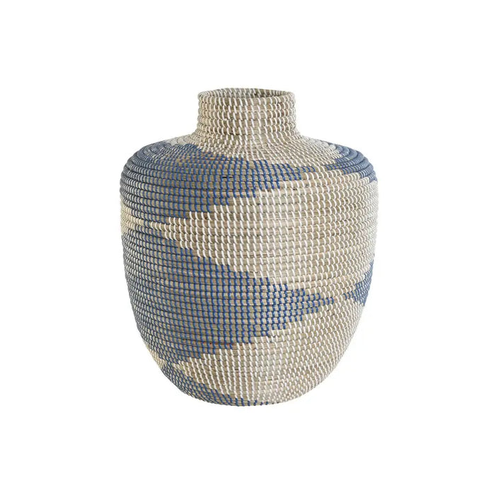 Ваза DKD Home Decor Син Естествен Средиземноморско 40 x 40