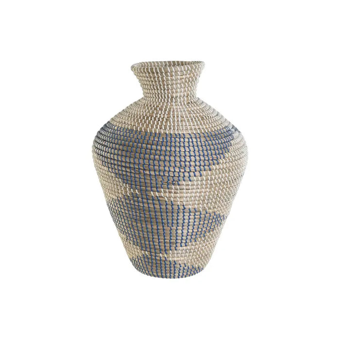 Ваза DKD Home Decor Син Естествен Средиземноморско 35 x 35