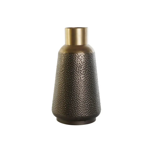 Ваза DKD Home Decor Сив Златен Тъмно сив Метал Модерен 25 x