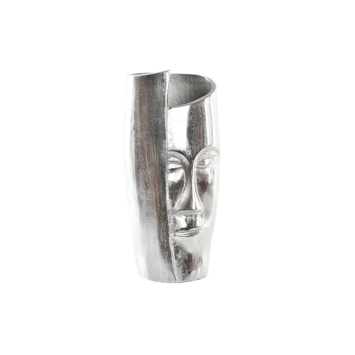 Ваза DKD Home Decor Сребрист Алуминий Модерен Лице 15 x 13