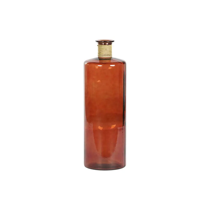 Ваза DKD Home Decor теракота Въже калено стъкло 25 x 25 x
