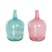 Ваза DKD Home Decor Зелен Розов калено стъкло 25 x 25 x 40