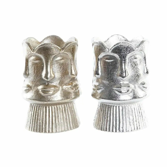 Ваза DKD Home Decor Златен Лице Шампанско Сребрист Алуминий
