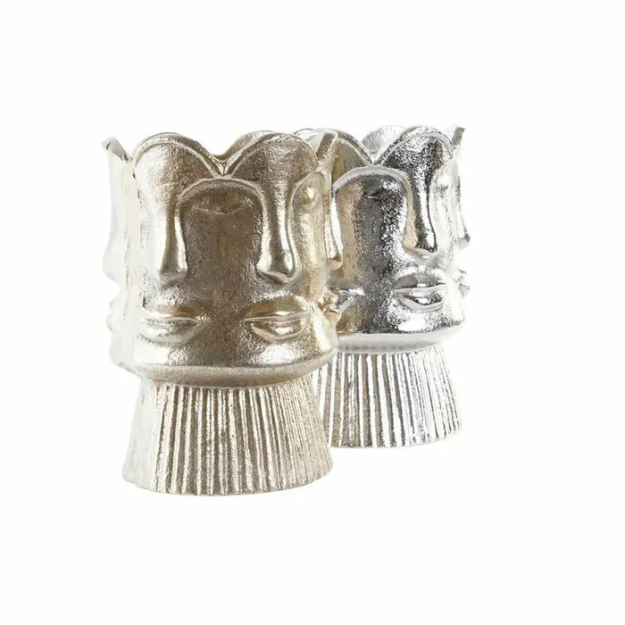 Ваза DKD Home Decor Златен Лице Шампанско Сребрист Алуминий