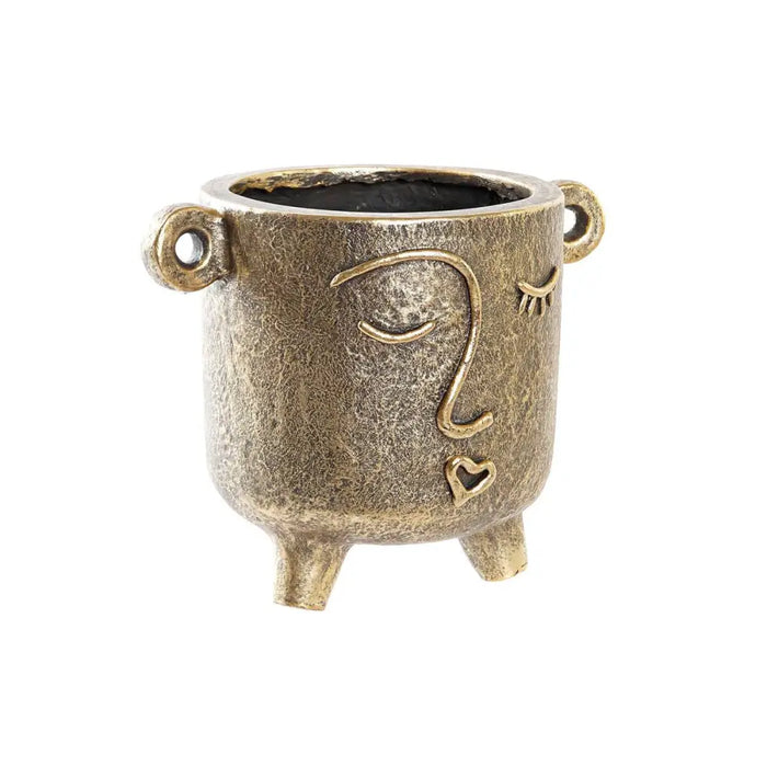 Ваза DKD Home Decor Златен Магнезиев Модерен Лице 33 x 23 x