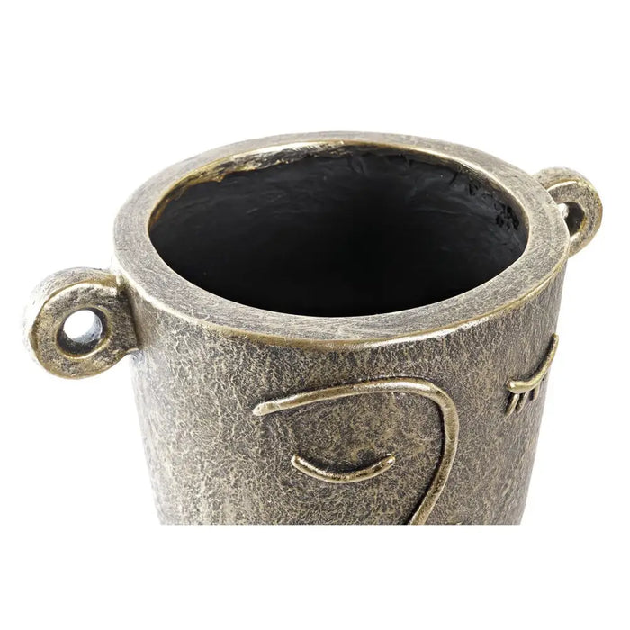Ваза DKD Home Decor Златен Магнезиев Модерен Лице 33 x 23 x