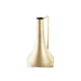 Ваза DKD Home Decor Златен Метал Сметана Тропически Лист