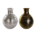 Ваза DKD Home Decor Златен Сребрист Алуминий Модерен