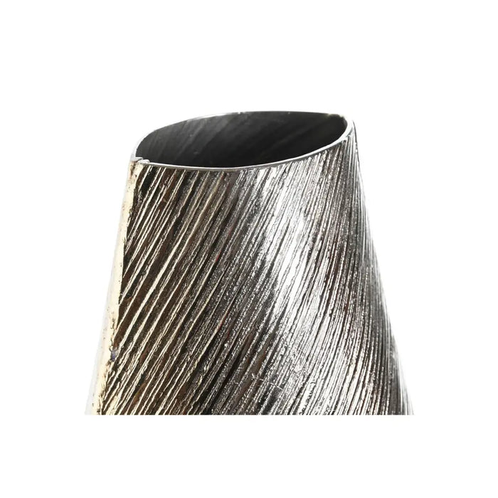 Ваза DKD Home Decor Златен Сребрист Алуминий Модерен 22 x