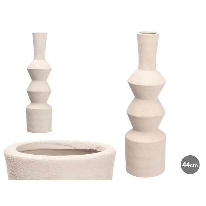Ваза Gift Decor 20028-WH 20028-WH Бял Керамика Геометричен