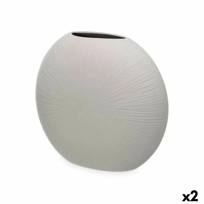 Ваза Gift Decor 40/36-CZ 40/36-CZ Сив Керамика Кръгъл 36 x