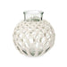 Ваза Gift Decor 75095 75095 Бял Прозрачен Плат Cтъкло Ресни