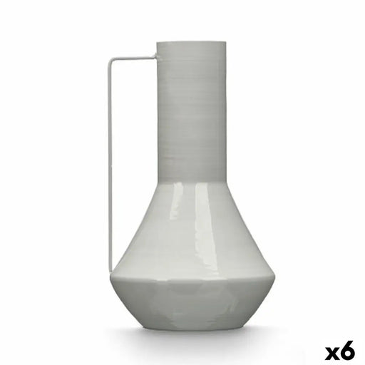 Ваза Gift Decor Сив Желязо Конусовиден 17 x 29 x 7 cm (6