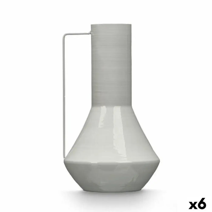 Ваза Gift Decor Сив Желязо Конусовиден 17 x 29 x 7 cm (6