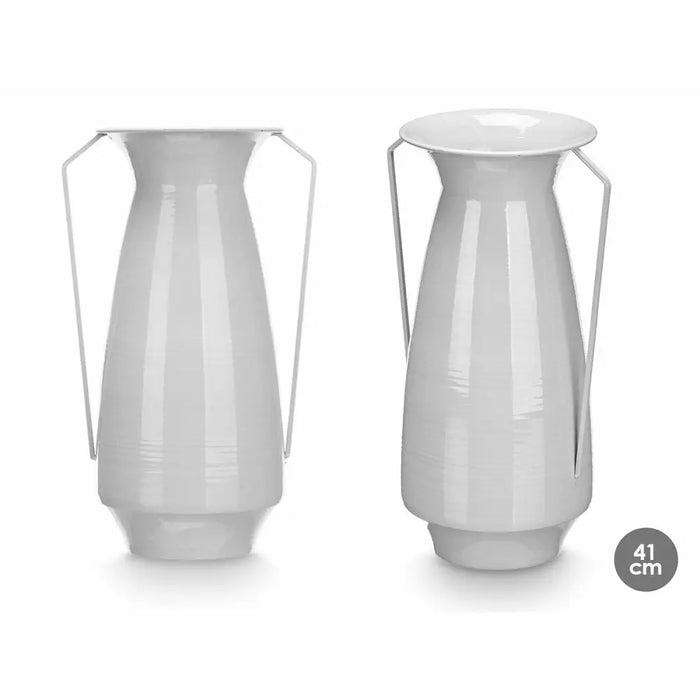 Ваза Gift Decor Сив Желязо Конусовиден 25,5 x 41,5 x 18,5