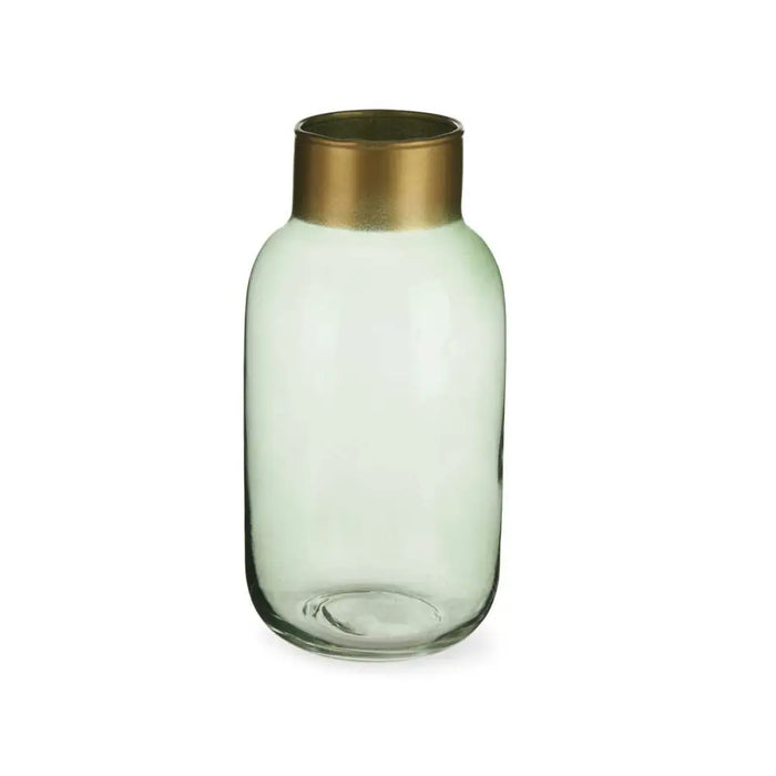 Ваза Gift Decor V1224IP-G V1224IP-G Зелен Златен Cтъкло