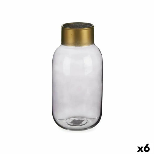 Ваза Gift Decor V1224IP-S V1224IP-S Сив Златен Cтъкло 11,5