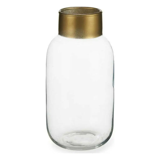 Ваза Gift Decor V1224IP-T V1224IP-T Прозрачен Златен Cтъкло