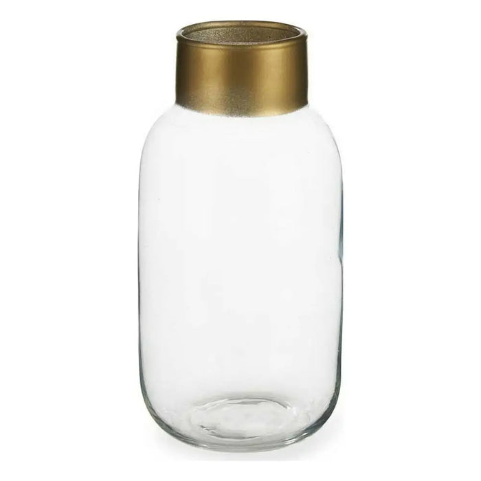 Ваза Gift Decor V1224IP-T V1224IP-T Прозрачен Златен Cтъкло