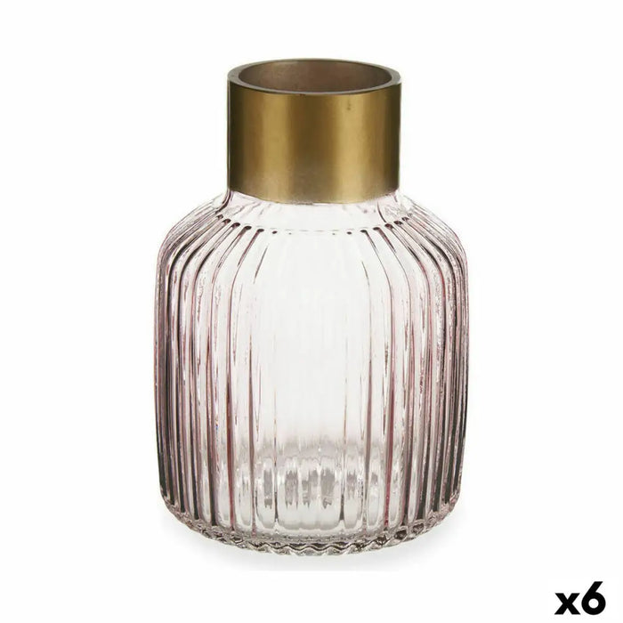 Ваза Gift Decor V1522IP-C V1522IP-C Розов Златен Cтъкло
