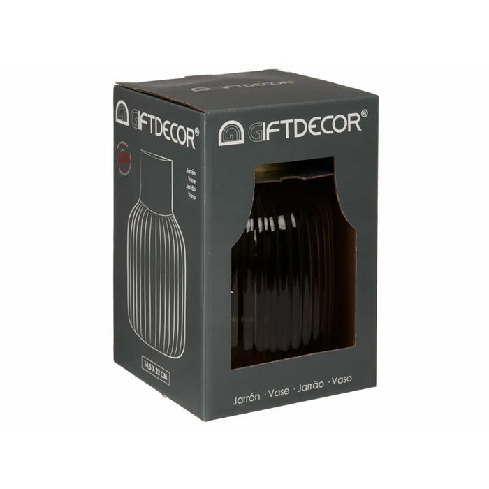 Ваза Gift Decor V1522IP-S V1522IP-S Сив Златен Cтъкло