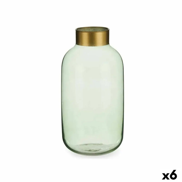 Ваза Gift Decor V1530IP-G V1530IP-G Зелен Златен Cтъкло