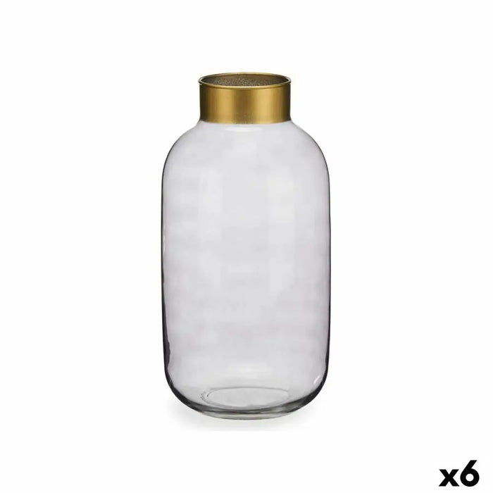 Ваза Gift Decor V1530IP-S V1530IP-S Сив Златен Cтъкло 14,5