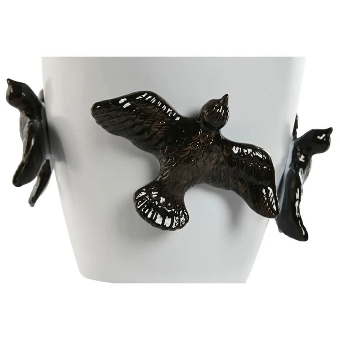 Ваза Home ESPRIT Бял Черен Каменинов Модерен 27 X 27 X 29,5
