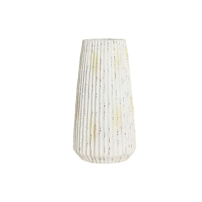 Ваза Home ESPRIT Бял Магнезиев 28 x 28 x 53 cm