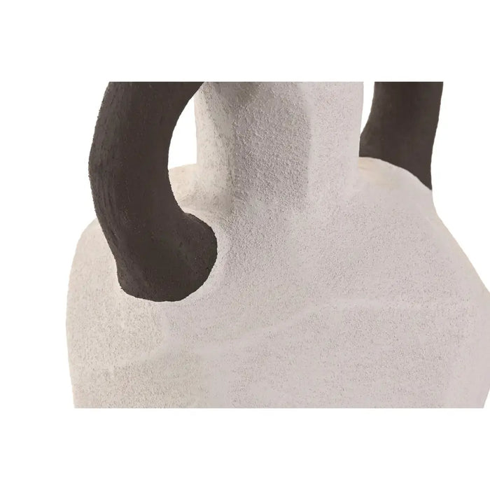 Ваза Home ESPRIT Бял Сив Каменинов 14 x 14 x 19 cm