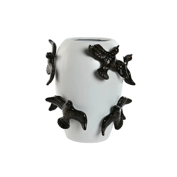 Ваза Home ESPRIT Бял Черен Каменинов Модерен 27 X 27 X 29,5