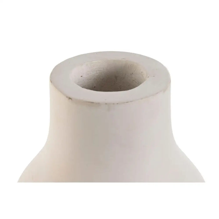 Ваза Home ESPRIT Бял Дърво манго Модерен Лице 15 x 15 x 30