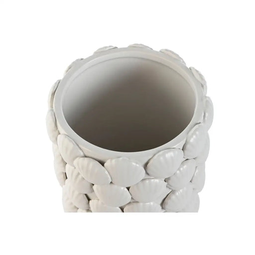 Ваза Home ESPRIT Бял Каменинов Средиземноморско 15,5 X 15,5