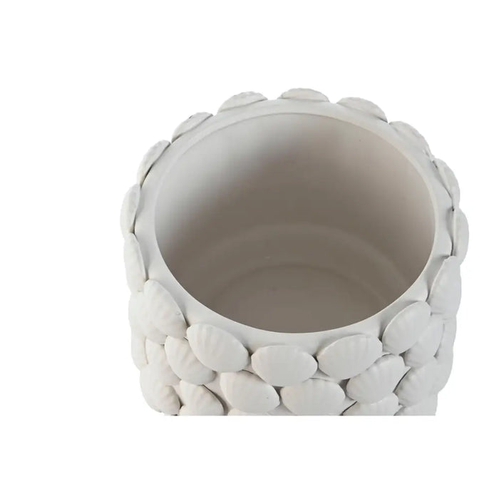 Ваза Home ESPRIT Бял Каменинов Средиземноморско 22 X 22 X