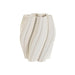 Ваза Home ESPRIT Бял Каменинов Модерен 16,5 X 16,5 X 20,5 cm