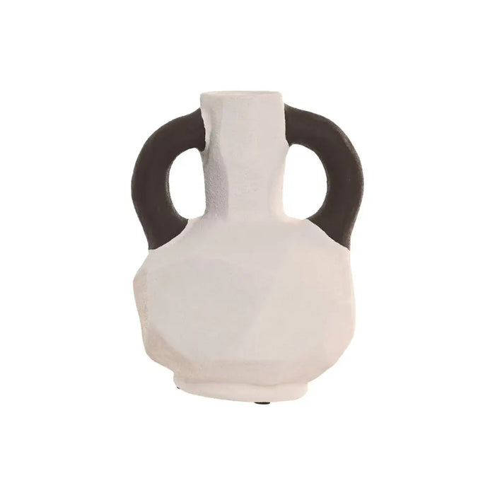 Ваза Home ESPRIT Бял Сив Каменинов 14 x 14 x 19 cm