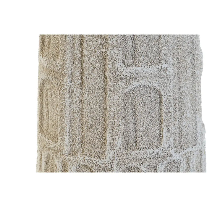 Ваза Home ESPRIT Бял Смола 15 x 15 x 41 cm